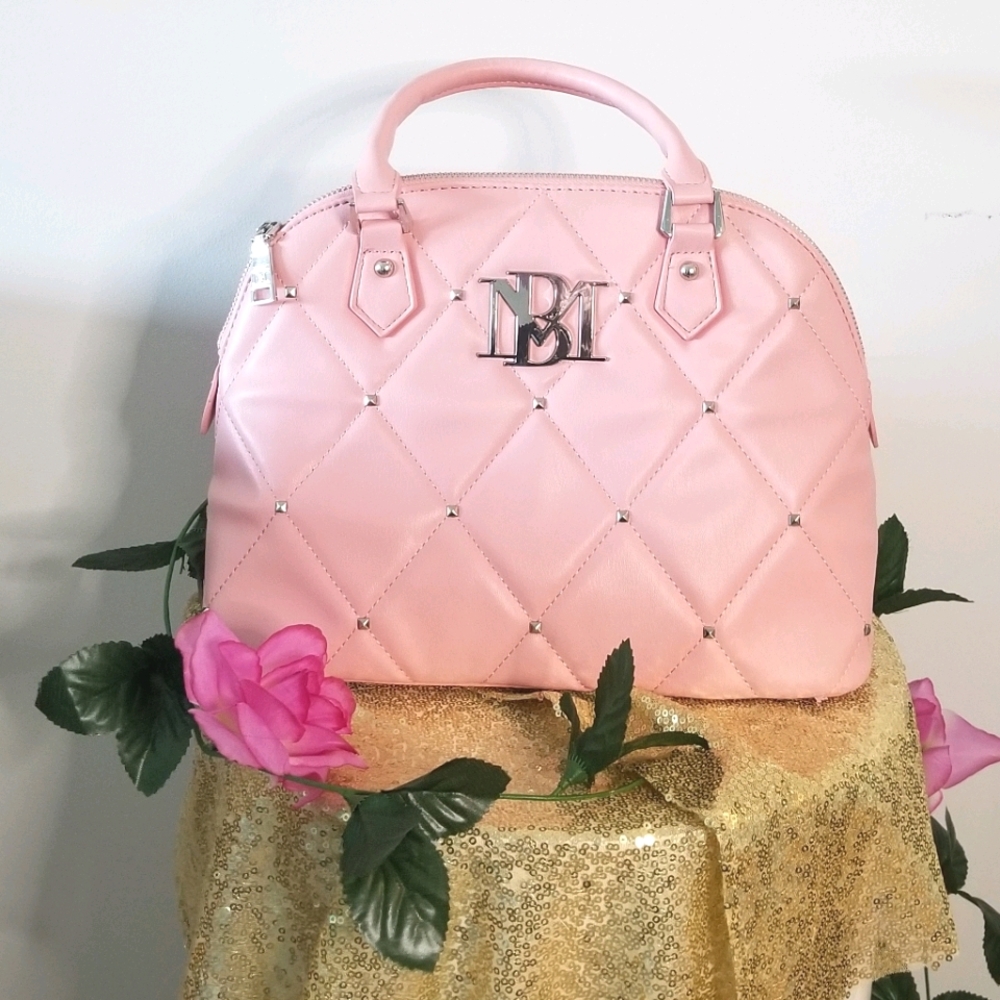 Badgley Mischka dome quilted handbag